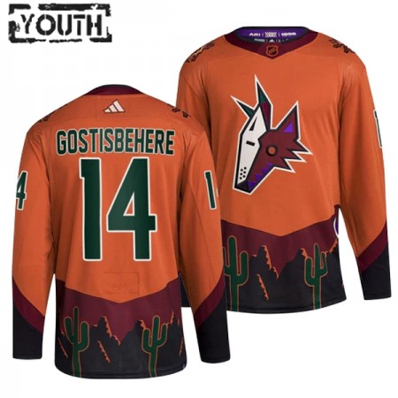 Arizona Coyotes Hockeydrakt Shayne Gostisbehere 14 2022-23 Oransje Reverse Retro 2.0 Adidas Authentic - Barn